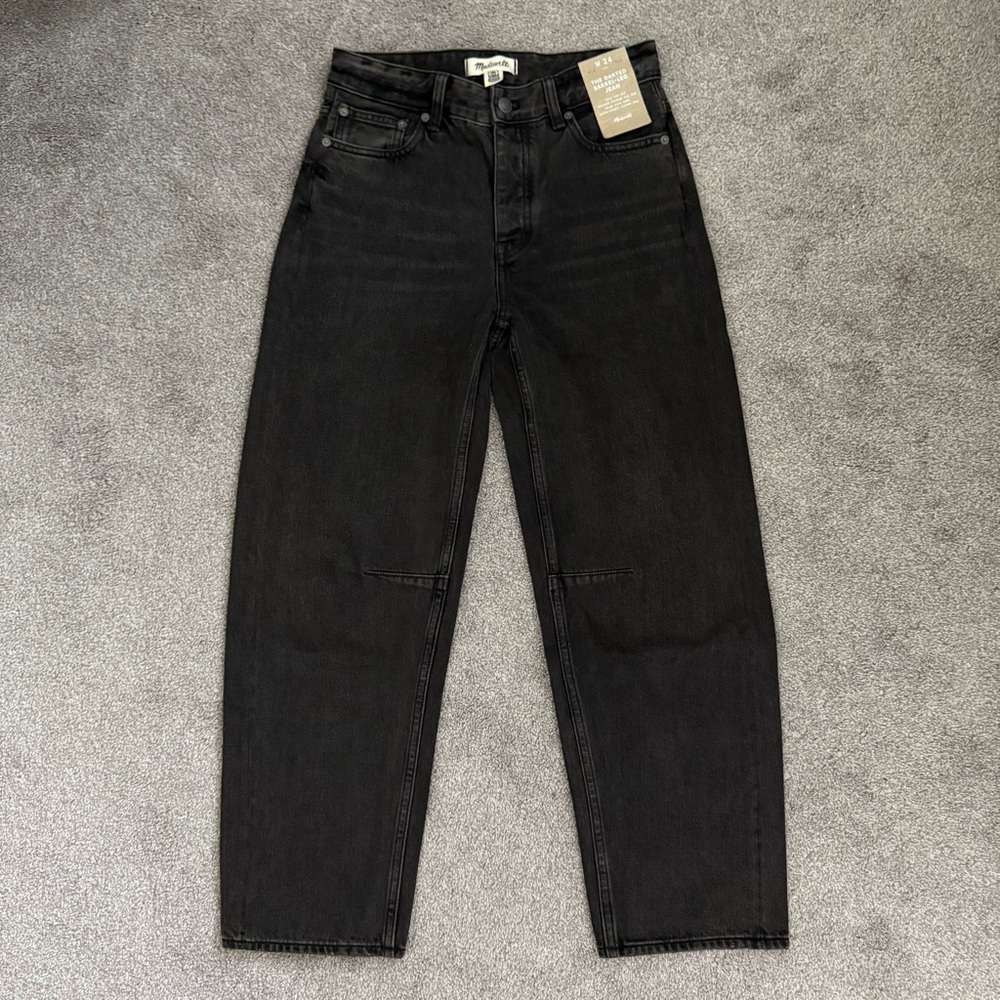 NWT Madewell Darted Barrel Jeans Olenda Wash Size 24